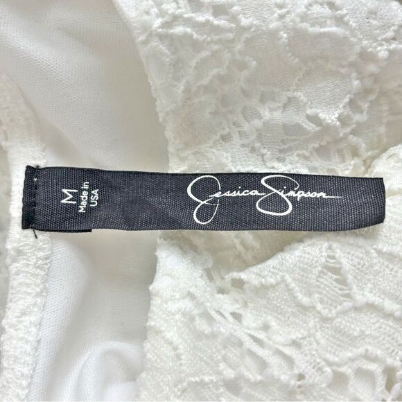 NWT Jessica Simpson Lace Lined Cloud Dancer Dress Womens Size Medium - Picture 9 of 12